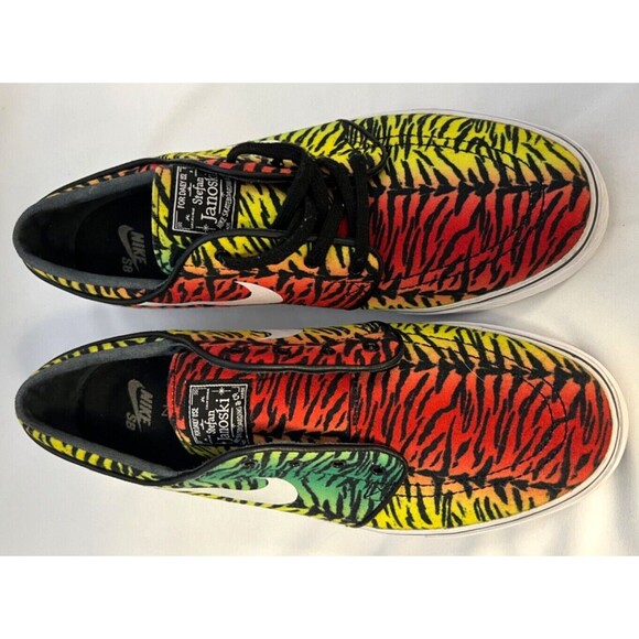 Men\'s Nike SB Zoom Stefan Janoski Canvas Tiger Multicolor Shoes 615957-713 Sz 10 main image 7
